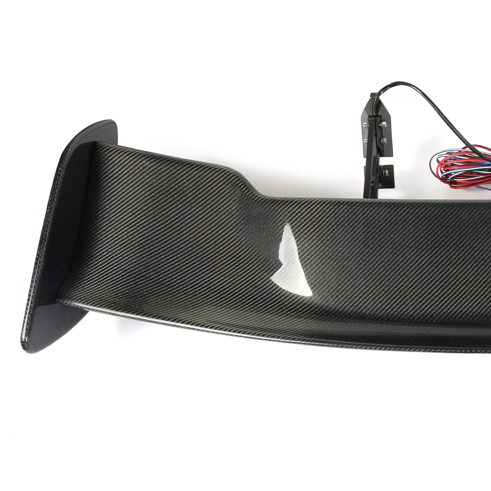 High Sales Quantity Adjustable Universal Automatical Electric Rear Carbon Fiber GT Style Car Spoiler