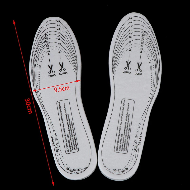 1Pair New Thin Insole Breathable Sweat Absorbing Comfortable Shock Sport Shoes Pad Hiking Shoe Insoles