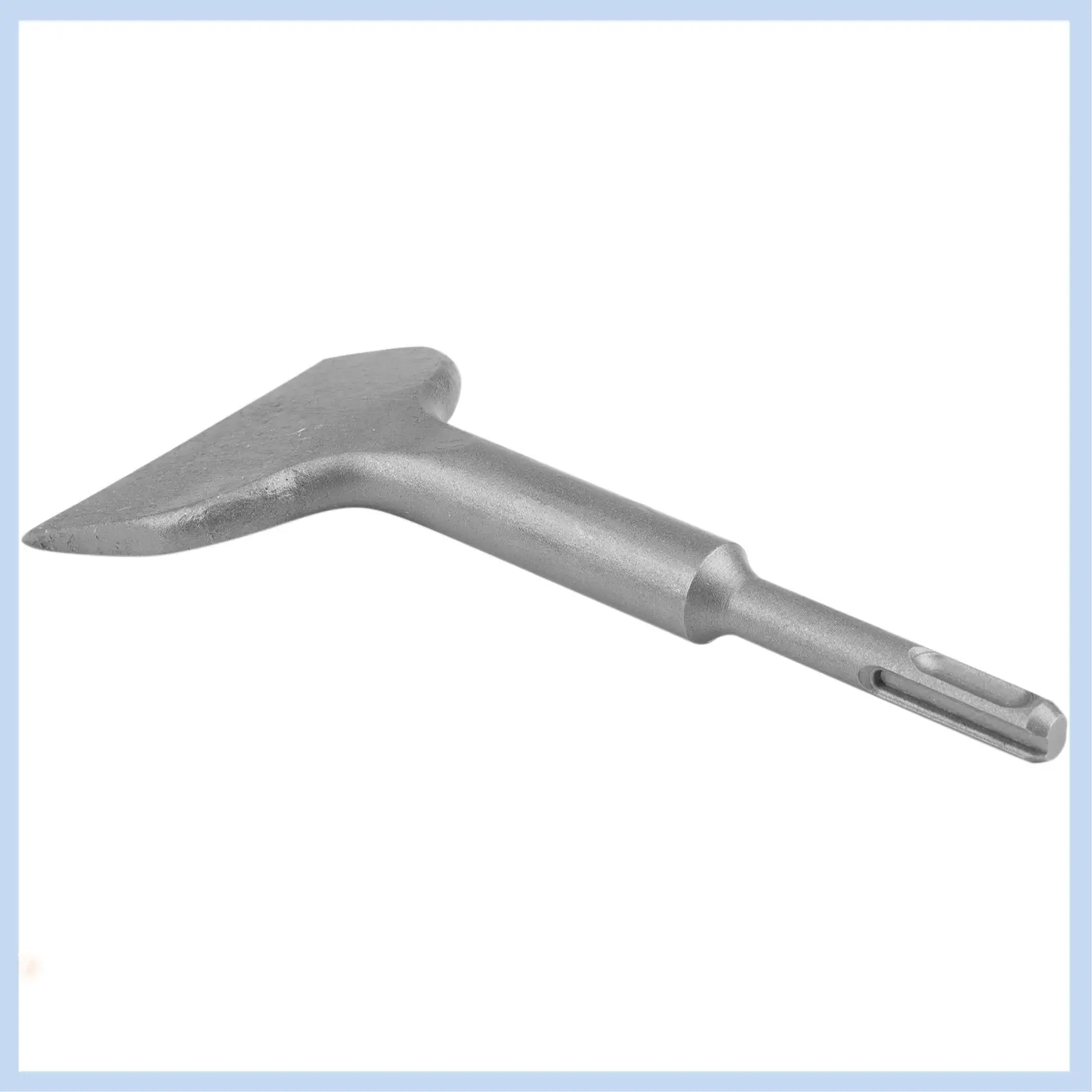 

AS63-Electric Hammer Chisel Round Shank Two Pits Two Grooves Curved Chisel Shovel Wall Concrete Percussion Drill(180Mm)