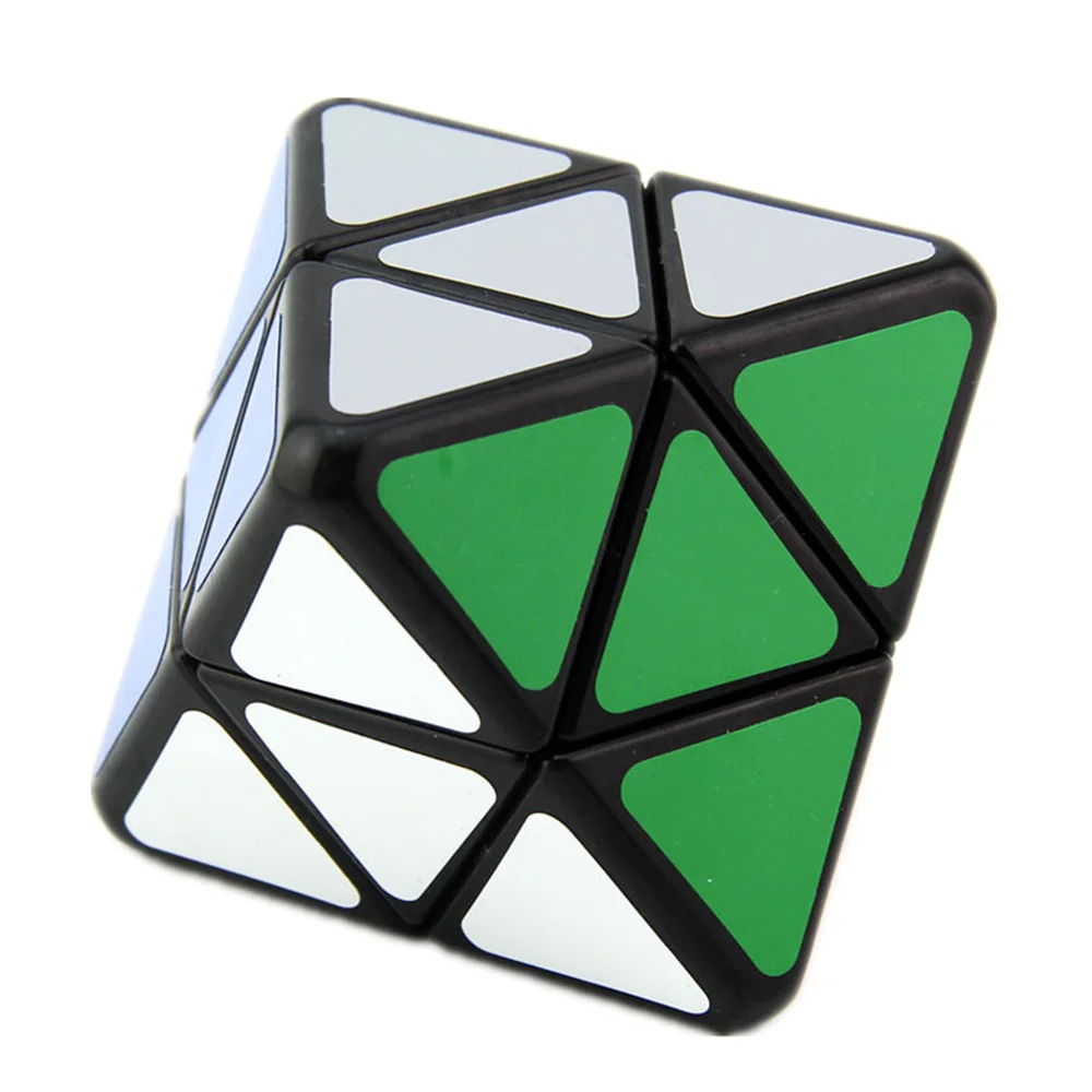 Lanlan Four-Axis Octahedron Black/White Cubo Magico Twist Puzzle Gift Idea 4 Axis Octahedron Magic Cube Cubo Magico Gift