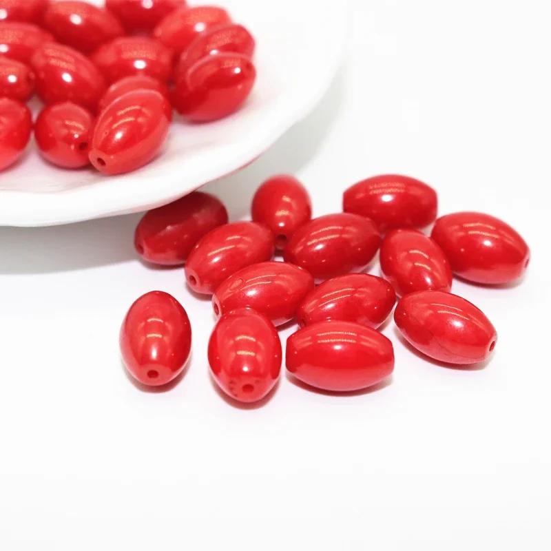 6x9MM Red Coral Beads Natural Stone Fashion Jewelry Beads For Jewelry Making Diy Bracelet Necklace Spacer Beads 5Pcs/lot