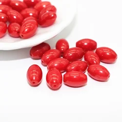 6x9MM Red Coral Beads Natural Stone Fashion Jewelry Beads For Jewelry Making Diy Bracelet Necklace Spacer Beads 5Pcs/lot