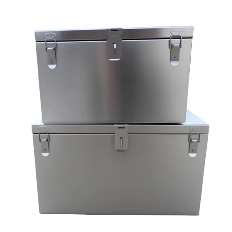 Waterproof Toolbox Tough Build Handheld Tool Storage Box Stainless Steel Lockable Toolbox Hard Case Large Portable Suitcase