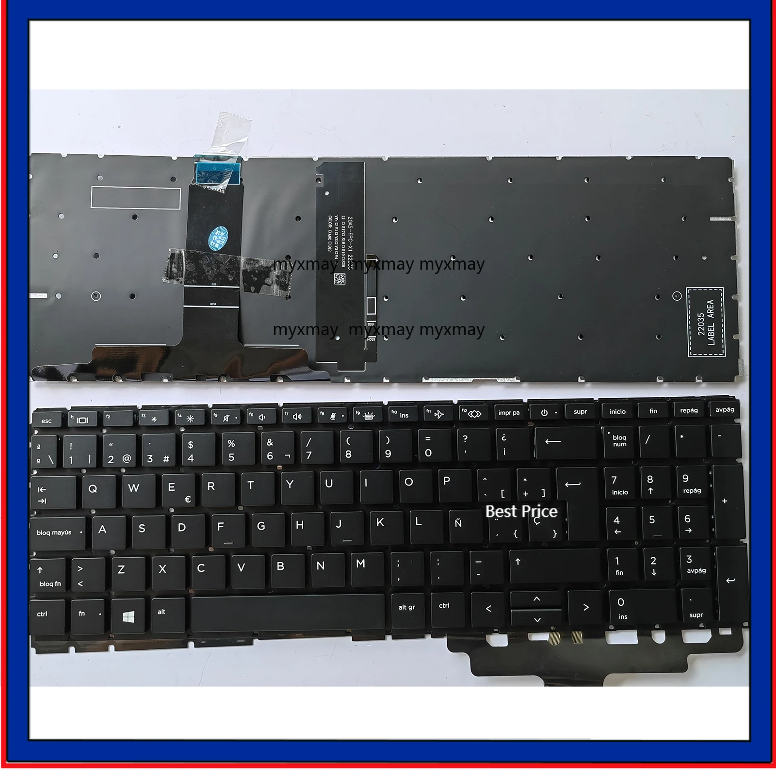 

US SP UK for Hp ProBook 450 G8 G9 455 G8 G9 15.6 inch 650 G8 ZHAN 66 PRO 15G4 HSN-Q27C-5 M21742-001 M21740-B31 Laptop Keyboard