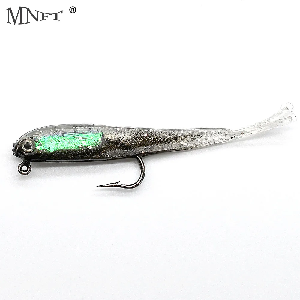 MNFT 50 Pcs/Lot Pesca Soft Bait Fishing Lure Lead Jig Head Fish Lures Tackle Sharp Hook 3D Eyes 75mm 6g