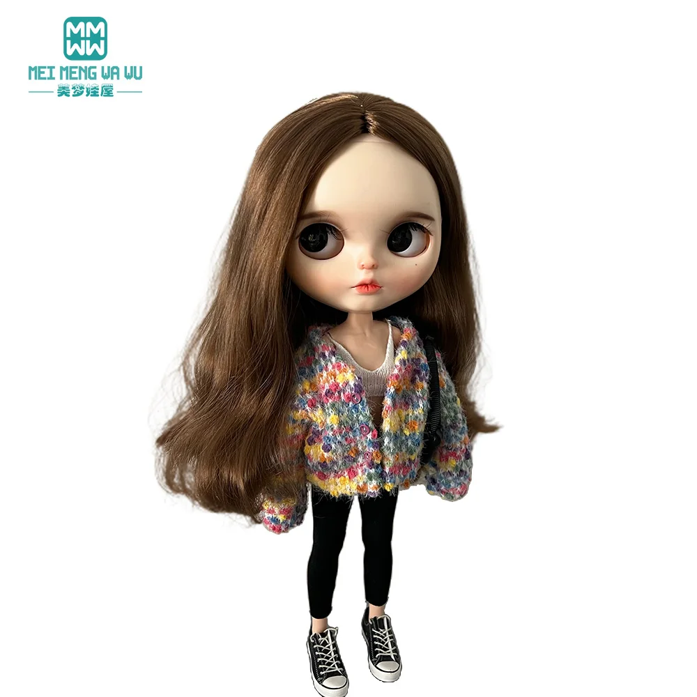 Blyth pakaian boneka Fashion rajut, mantel, jaket, Hoodies, legging, tas, Fit Azone, aksesoris boneka oitsu hadiah gadis