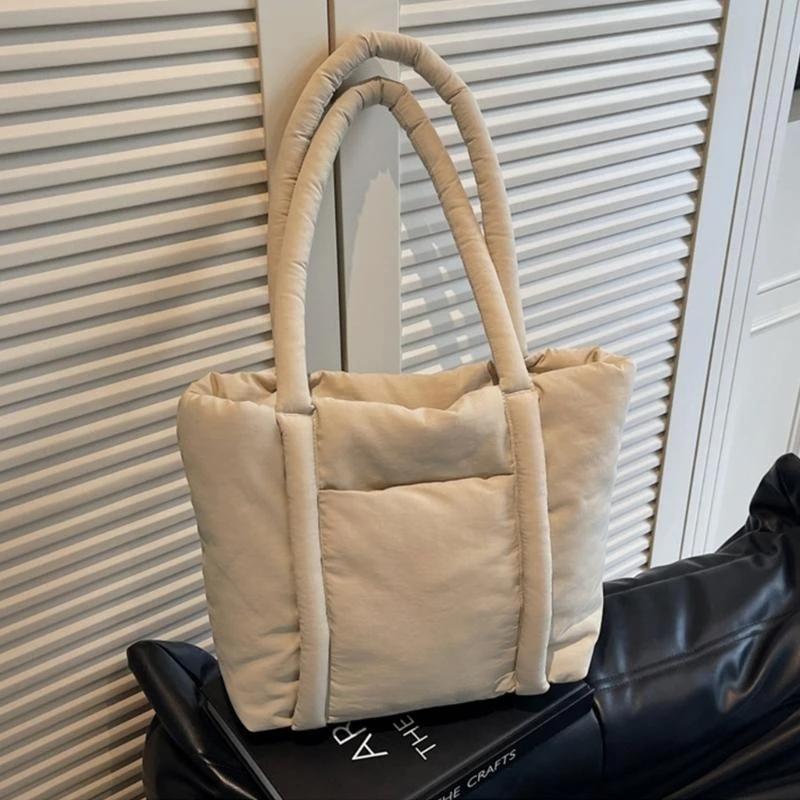 

652F Women's Handbag with Spacious Interior Nylon Shoulder Bag Casual Top Handle Bags Armpit Purse for Work School and Travel