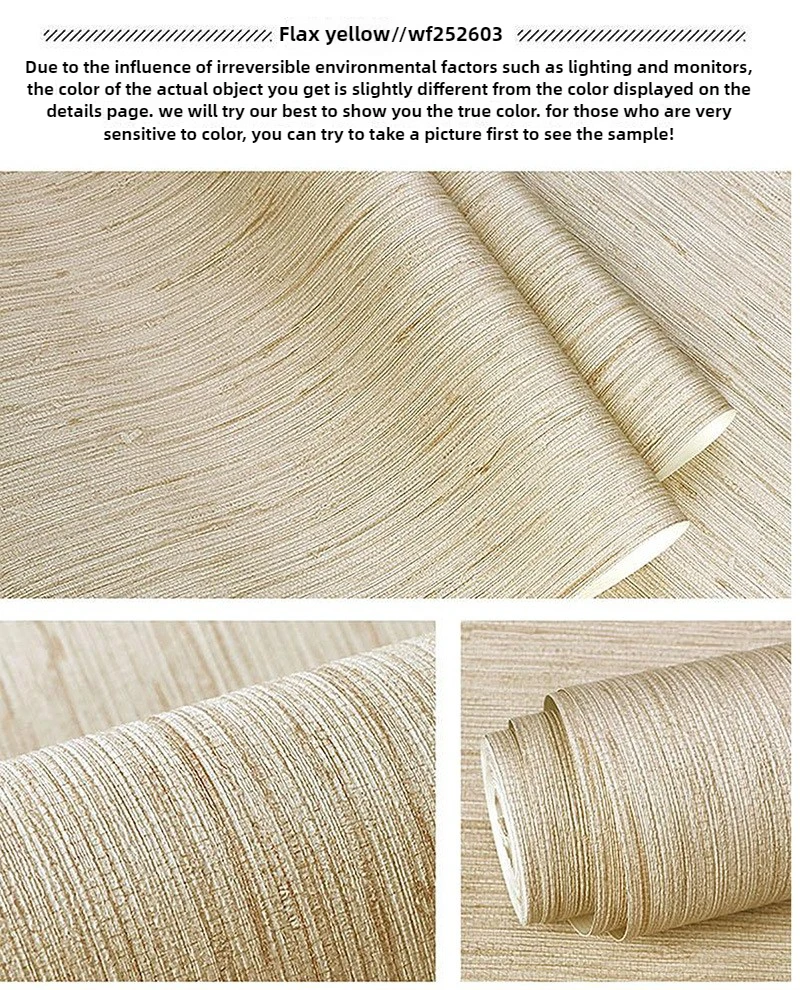 Decoración de la habitación PVC Bambú Vintage Chino Moderno, Papel Tapiz No Autoadhesivo Imitación Mimbre, para Restaurante Hotel