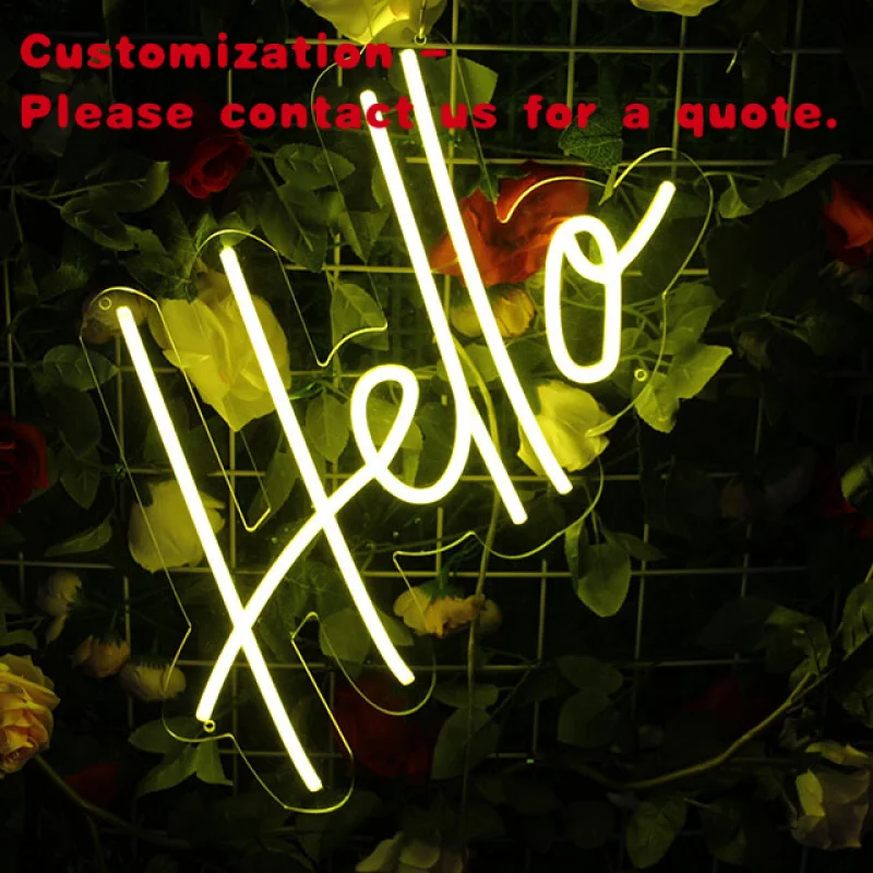 

custom.IPixel Dropshipping Guangdong Customized Acrylic Neon Sign LED Lightsa RGB Neon Advertising Bedroom Rooo