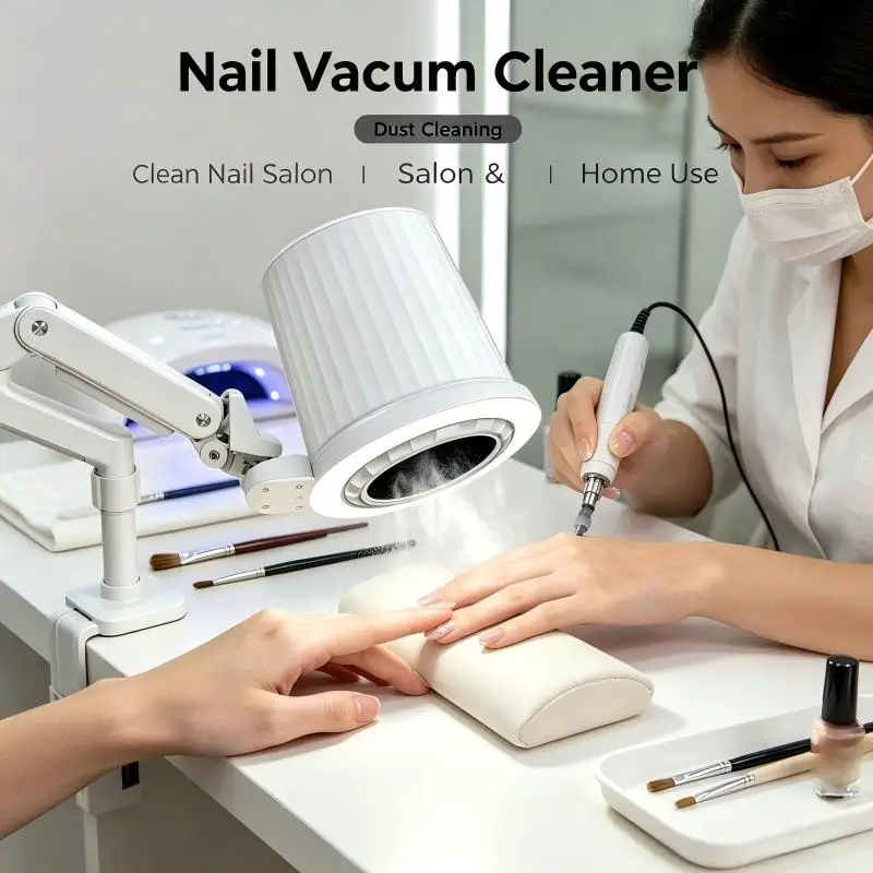 2026 Desktop Vertical Vacuum Cleaner Dust Cleaning Nail Vacuum Cleaner Beauty Salon Use Nail Art Vacuum Cleaner Equipment