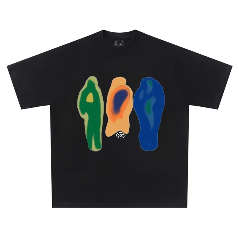 

Men T-Shirt Cotton Oversized Summer Printed YCOA Graphic Harajuku Hip Hop Loose Tops Tees Korean Fashion Y2k Aesthetic Clothing