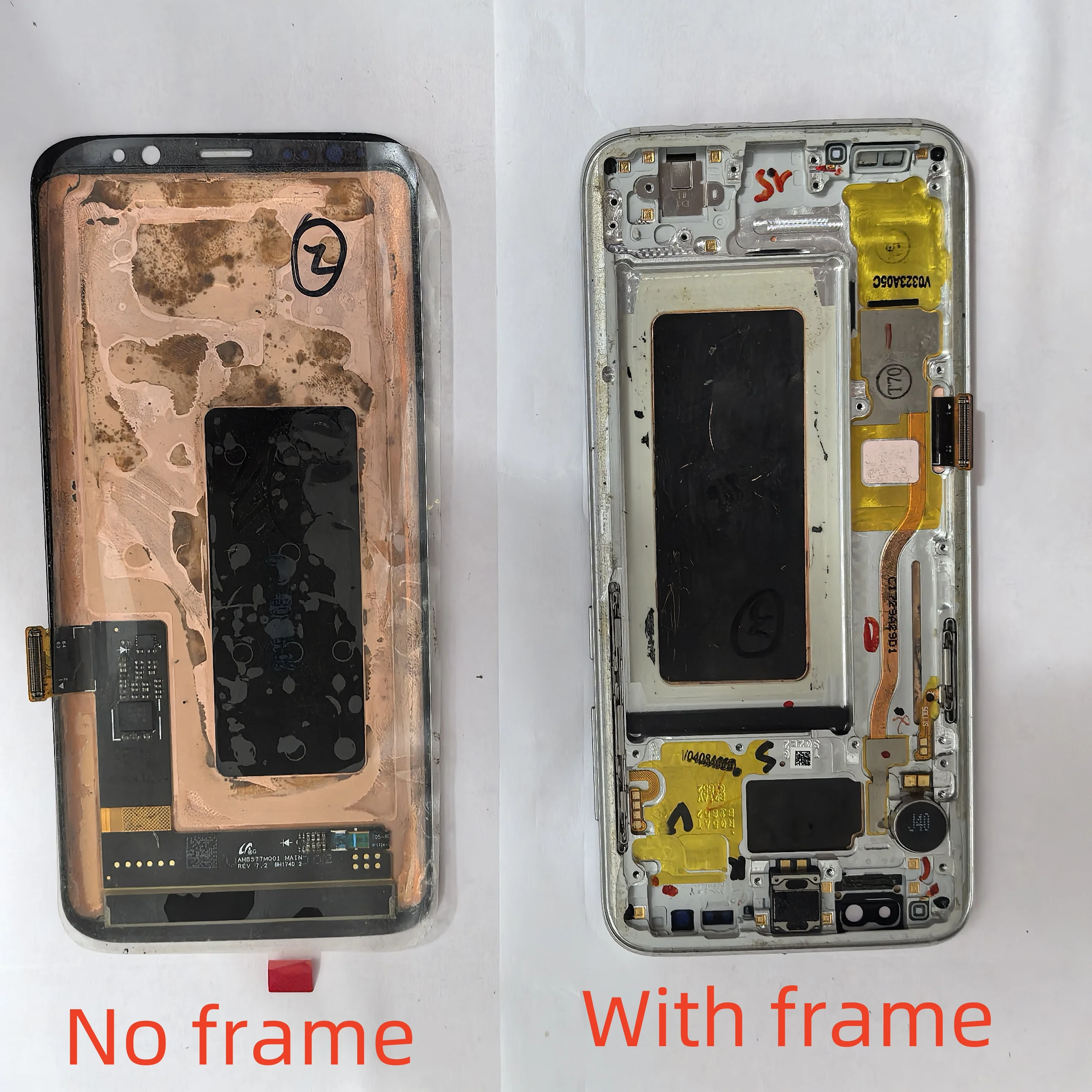 100% Test Super AMOLED With defects For Samsung Galaxy S8 G950 G950F G950F/D LCD Display,Touch Screen Digitizer Assembly Display