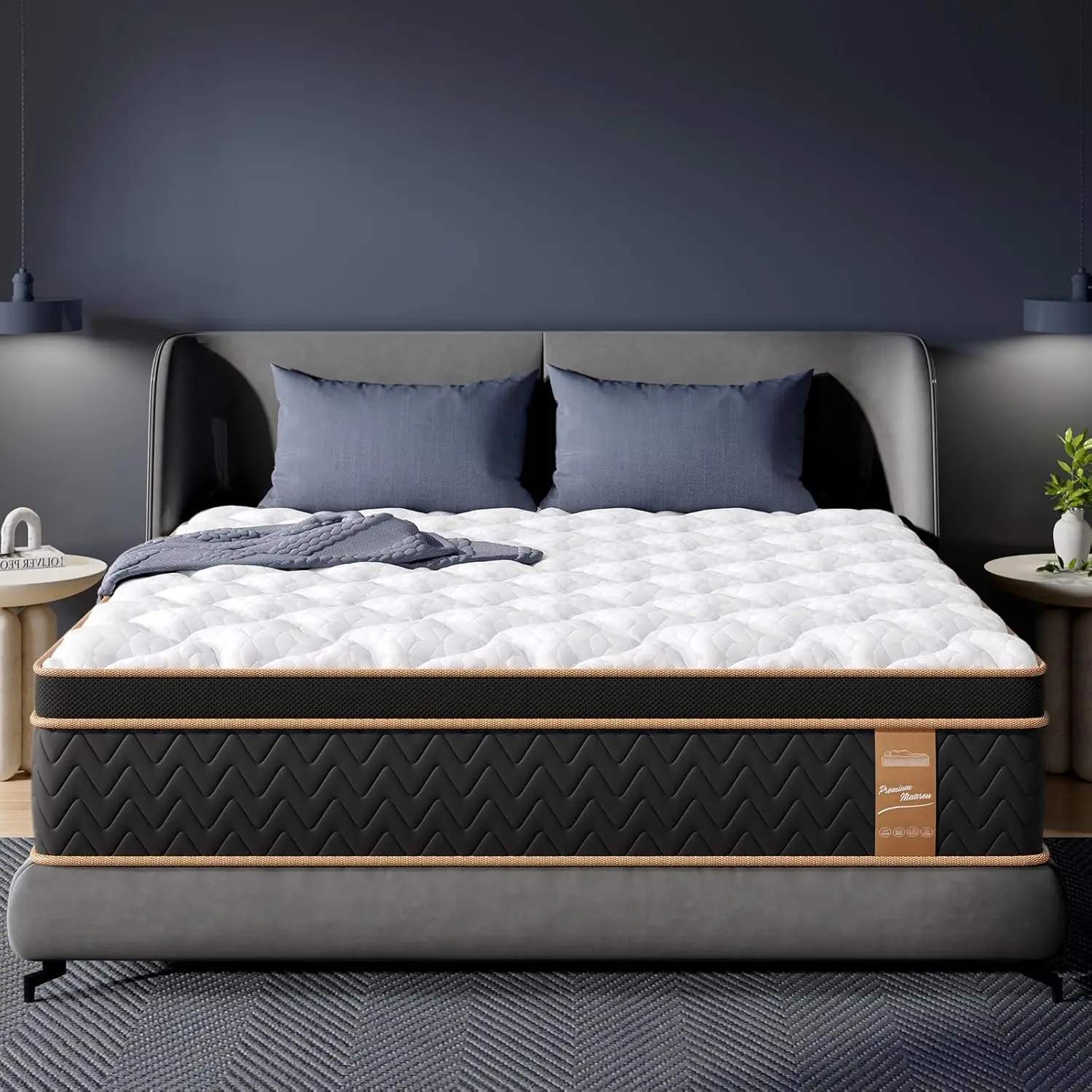 

BedStory Twin Mattress, 10 Inch Pocket Spring Hybrid Mattress with Gel Memory Foam Luxury Mattress Innerspring Bed Mattress