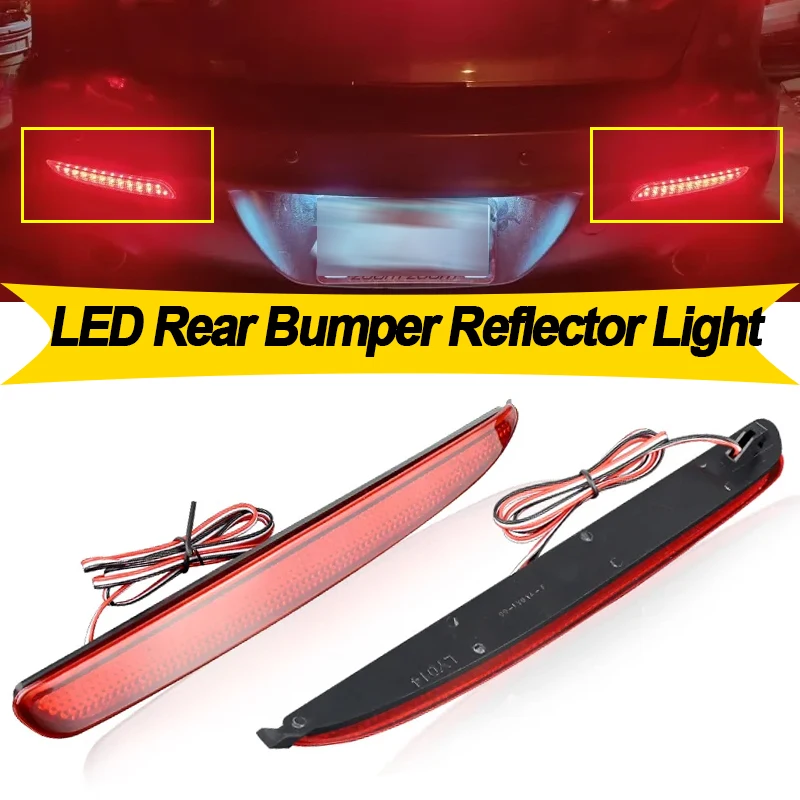 2 قطعة LED الوفير عاكس الذيل مصباح مكبح ل Mazda3 2010-2013 ل MAZDASPEED3 OEM: BBM4515M0C الضوء الخلفي الذيل ضوء