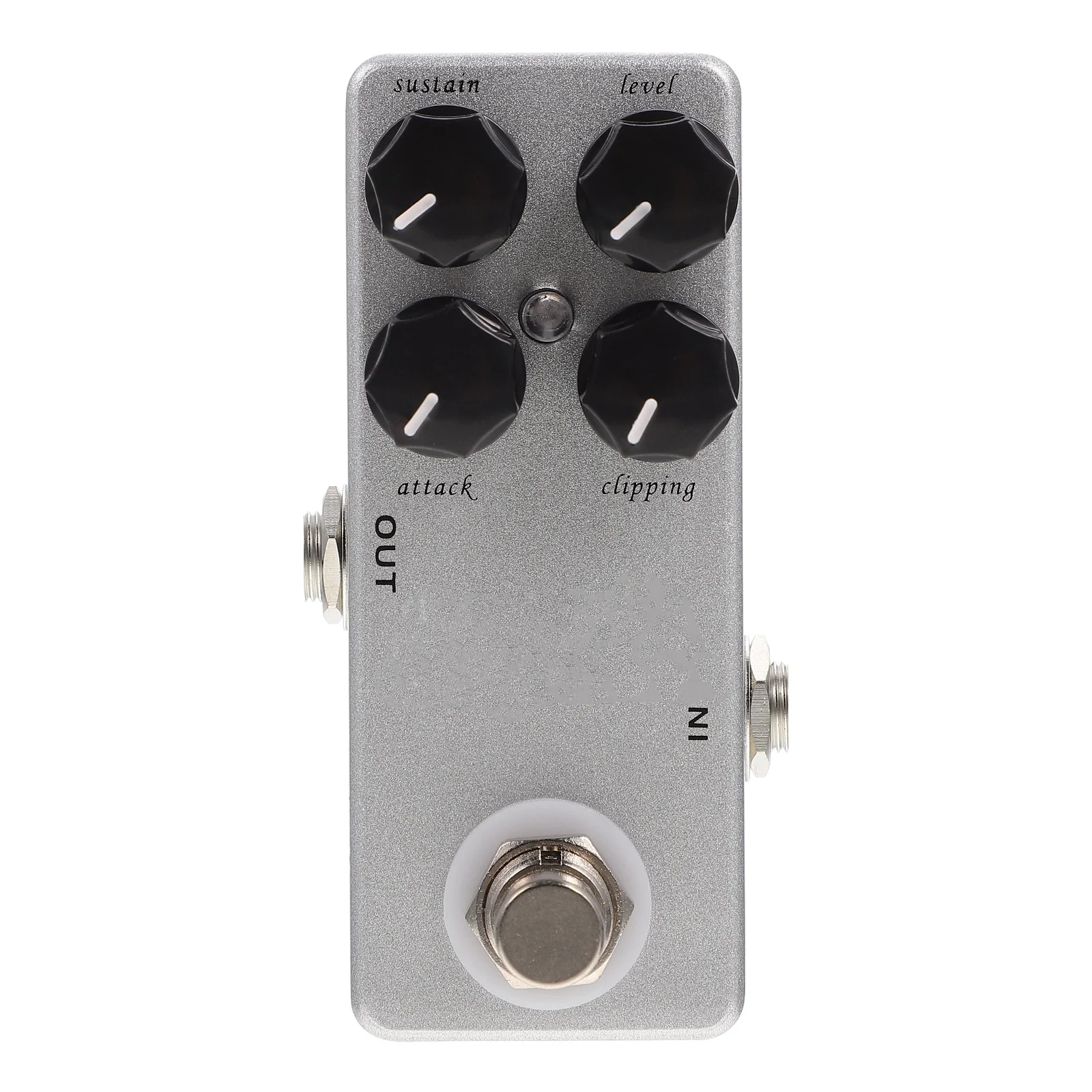 

1Pcs Mini Guitar Effector Overload Effect Pedal Silver Durable True Bypass Noise-Free Guitar Accessory Recording Effect Supply