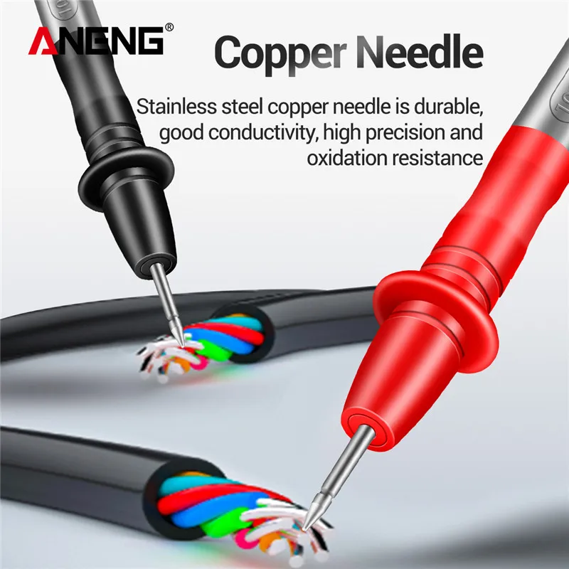 ANENG PT1031/32/35 10A 20A 1000V Multimeter Test Leads Sharp Needle Probe for Multi-tester Multimeter Pen Probe Test Wire