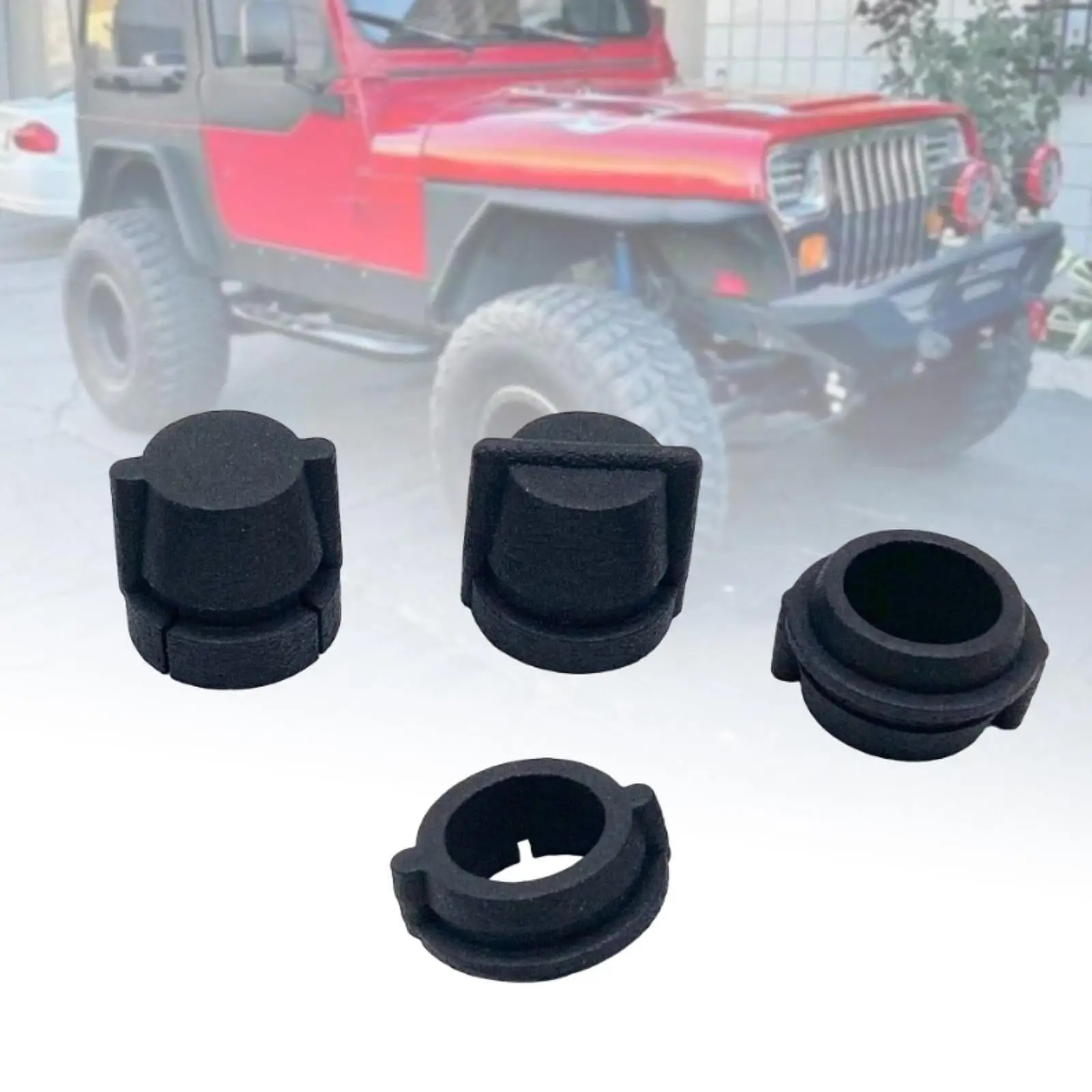 

Set of 4Pcs Windshield Wiper Linkage Bushings Car Accessories High Performance Easily Install Spare Part Replaces for Yj