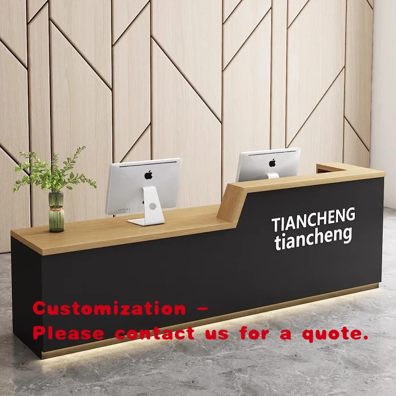 Bureau d'accueil pliable moderne et minimaliste, adapté à divers centres de fitness, studios de danse, salons de beauté, écoles, bars, boutiques