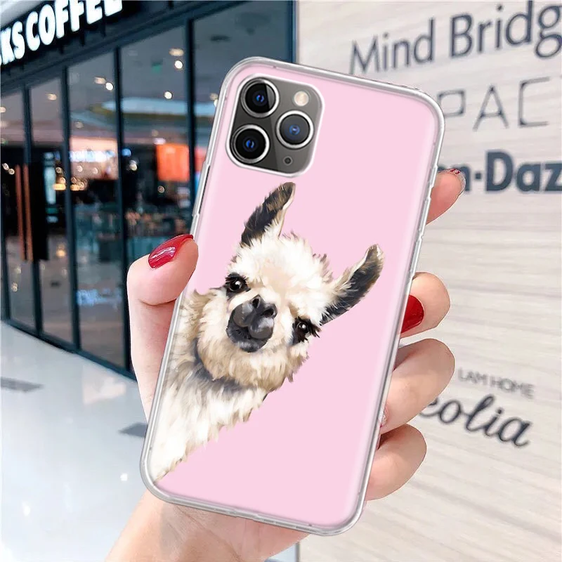 Lama Llama Alpacas Soft Phone Case for iPhone 16 15 14 Plus 13 12 Mini 11 Pro Max 7 + Apple XS X SE 2020 8 Cover Shell for iPhon