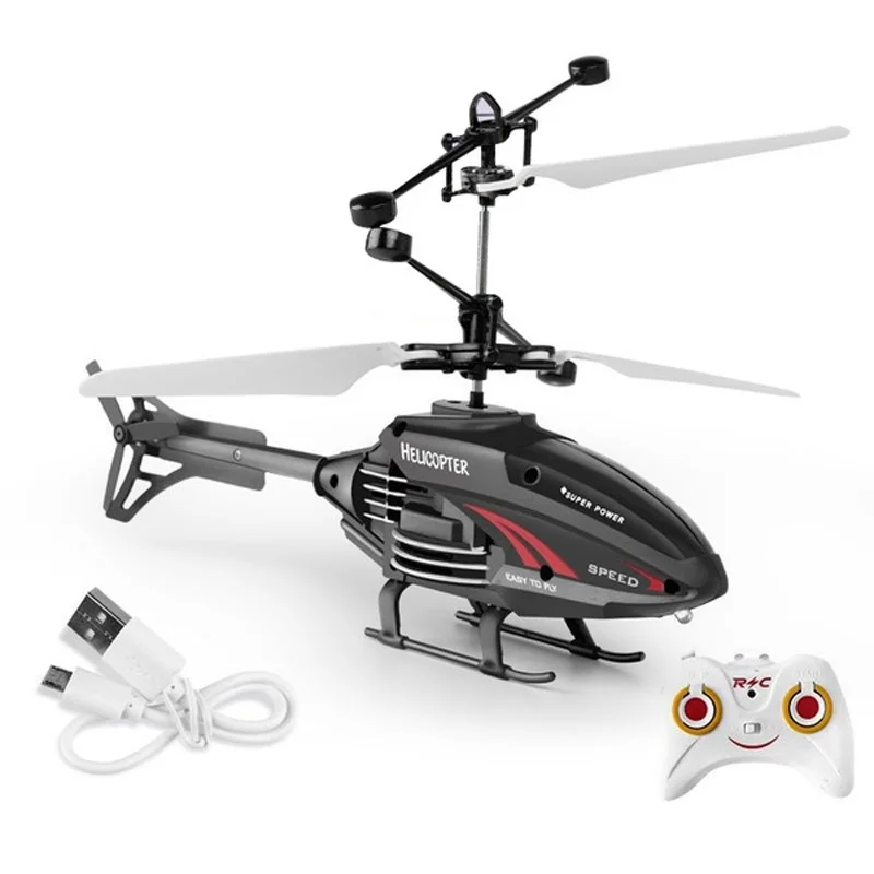 Flying Helicopter Toys USB Rechargeable Induction Hover Helicopter With Remote Control For Over  Kids Indoor And Outdoor Games