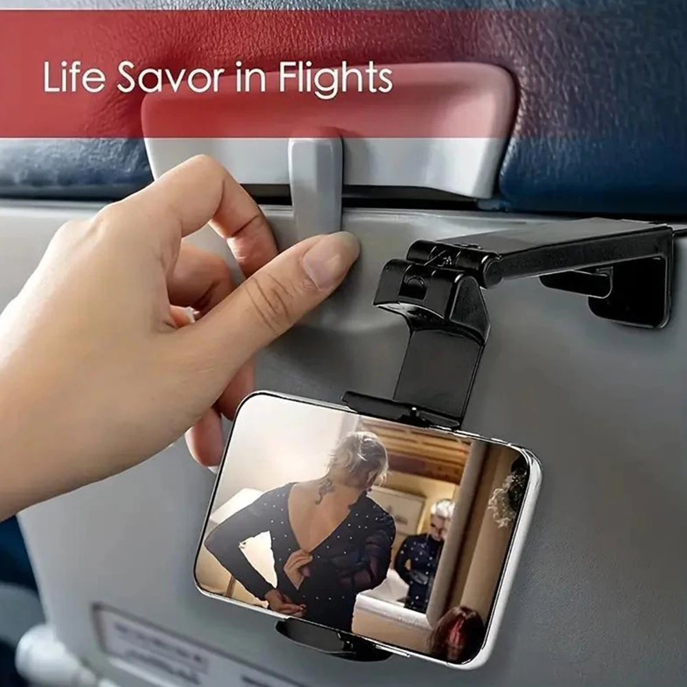 Universal In Flights Airplane Phone Holder Mount 360° Rotation Adjustables For Office