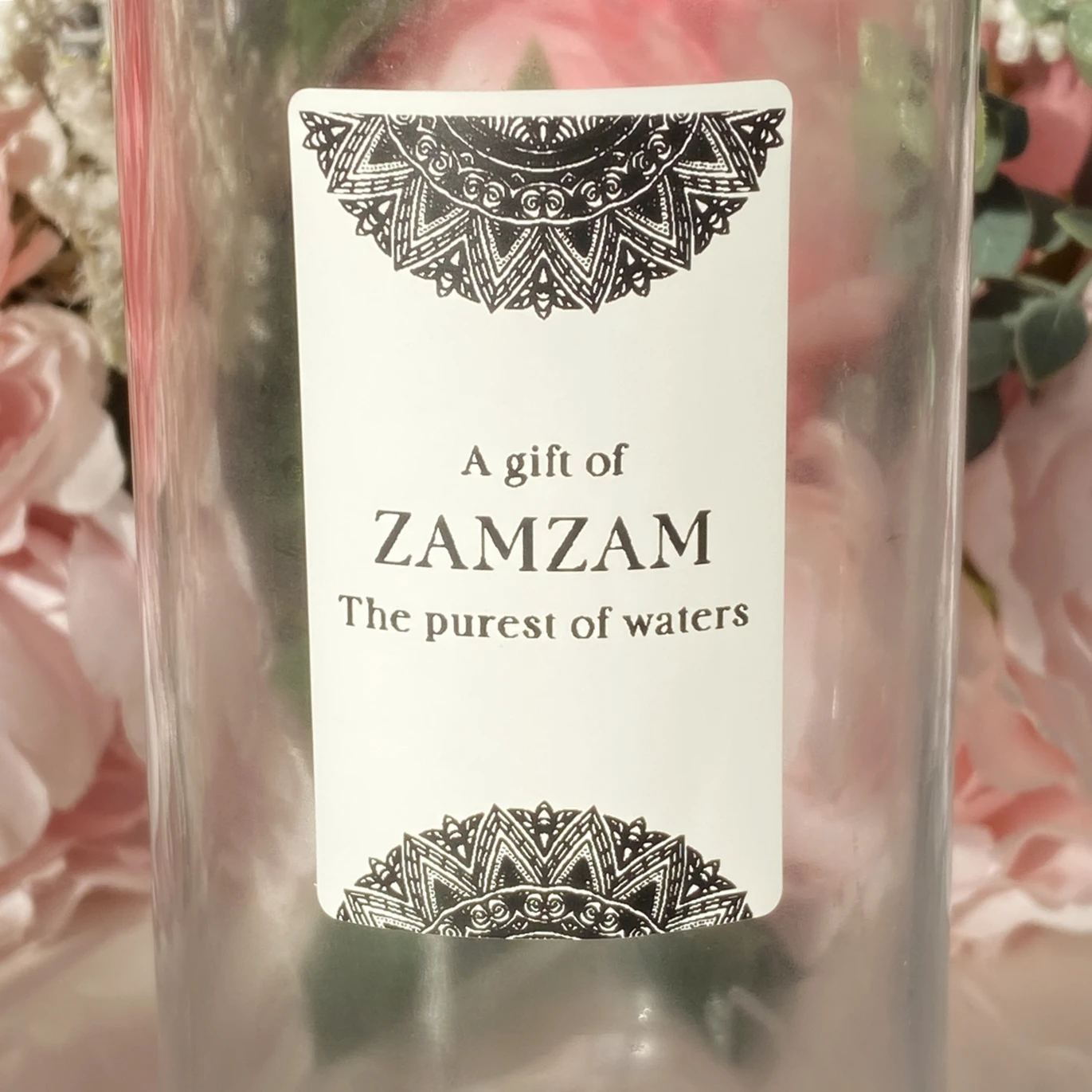 30 Personalize ZAM ZAM Water Bottle Stickers Party Islamic Wedding Favour Gift Label Seal