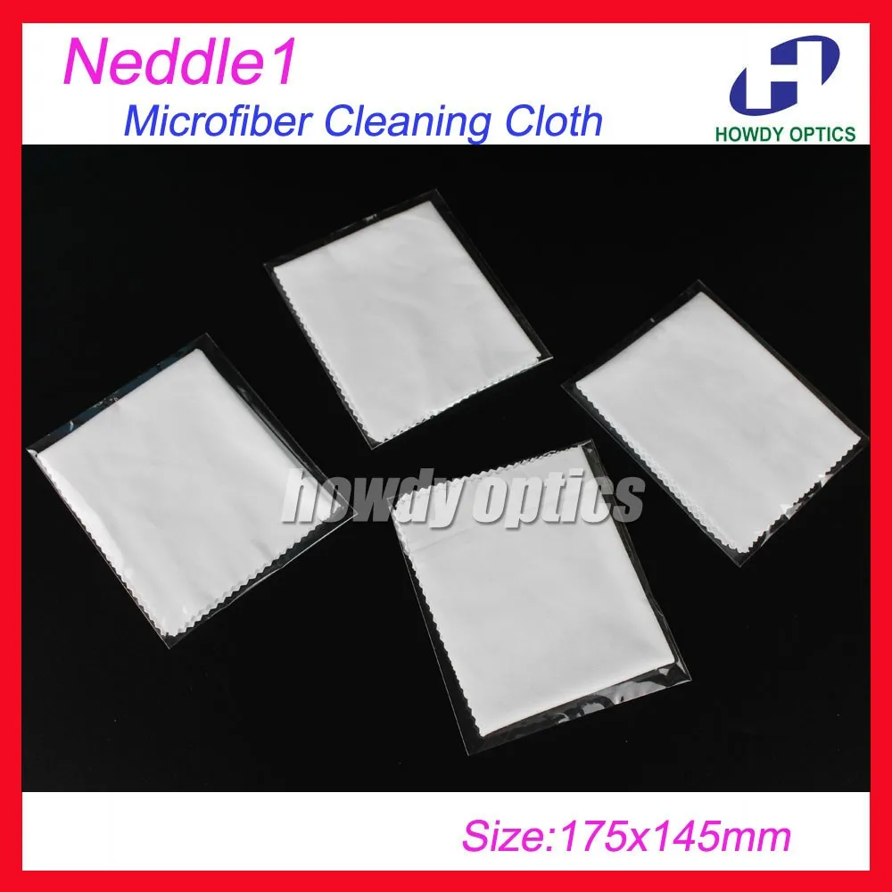 

220gsm 100pcs 175x145mm White glasses cleaning cloth lens microfiber cleaning cloth individual packing