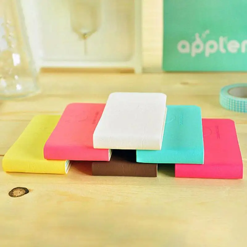 

Cute Smiling Face Notebook Mini Multicolor Long Note Pad Portable Notebook Student Gift Office School Stationery Wholesale