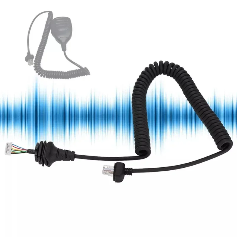 Cable de repuesto de micrófono RJ45 para altavoz, Cable de micrófono Core BEA para Icom Radio HM-152/S IC-F121/S IC-F221 IC-F221