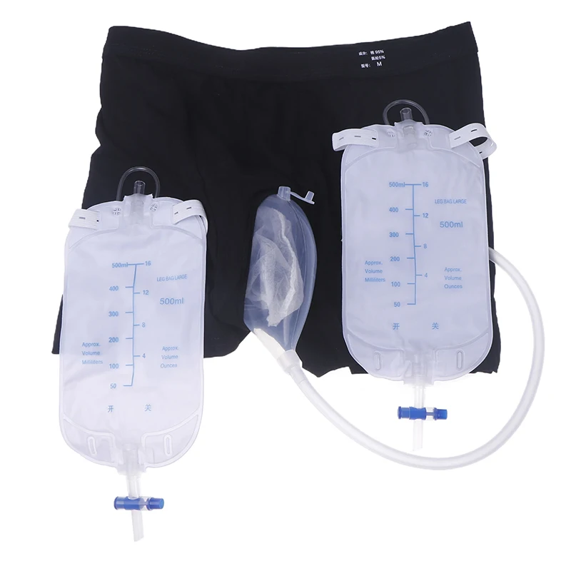 Reusable Urinary Receiver For Men Elderly Urine Collector Kit Panties Fixed Urine Catheter Urinary Bag For Urine Incontinence