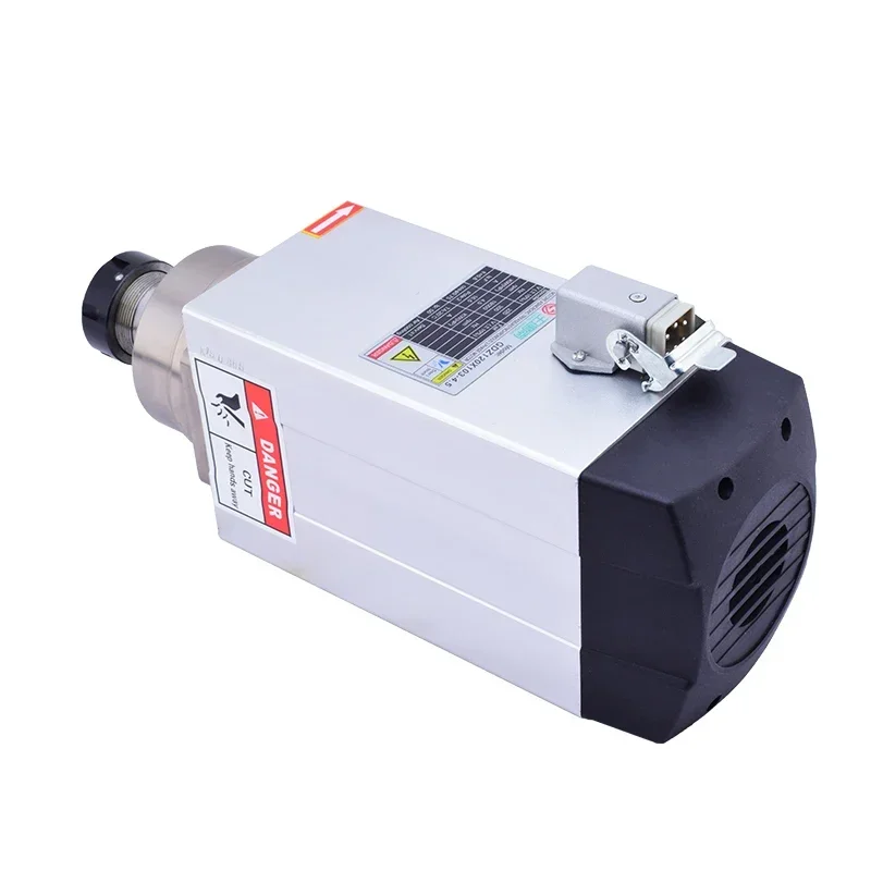 4.5kw Square Spindle ER32 380V AC Air Cooling Cnc Wood Working Air Cooled CNC Spindle Motor