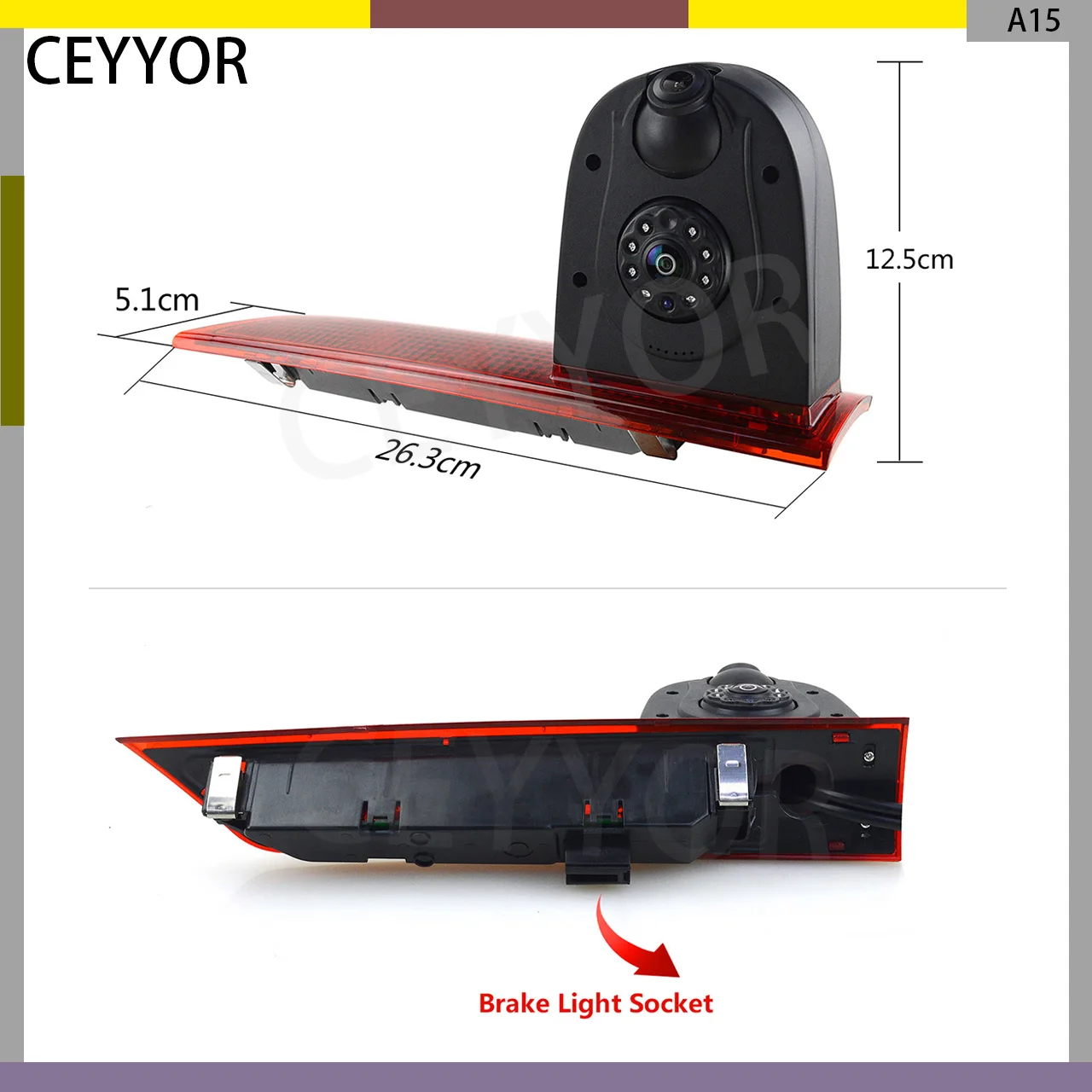 

AHD high-definition dual-lens camera, suitable for Ford Transit Custom models from 2012 to 2015