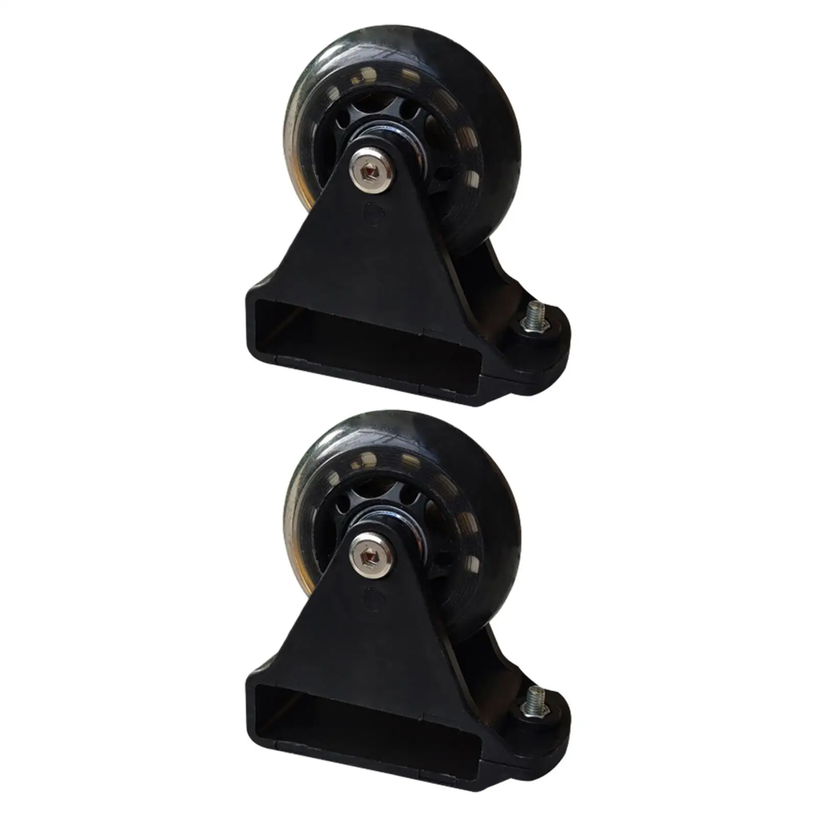 2Pcs Leveling Casters Ladder Caster Extension for Machine Workbench Shelves