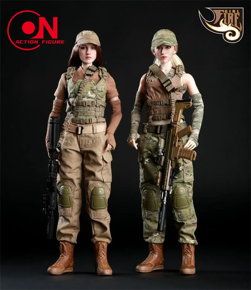 Feuer Mädchen Spielzeug fg003 fg004 1/6 Soldatin Militär armee Uniform Tarnung taktische Kampfanzug Stiefel für 12 "Action figur