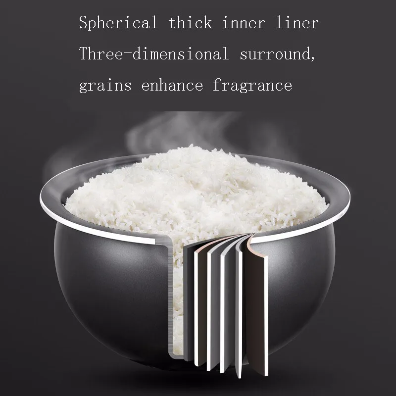 جهاز طبخ الأرز بالبخار منخفض السكر سعة 4 لتر، جهاز طبخ الأرز الذكي، جهاز طبخ الأرز المتعدد، جهاز طبخ الأرز للتخييم #5