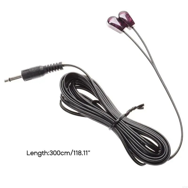 H7JF 3.5mm 이중 적외선 IR 어댑터 원격 제어 수신기 익스텐더 확장 케이블
