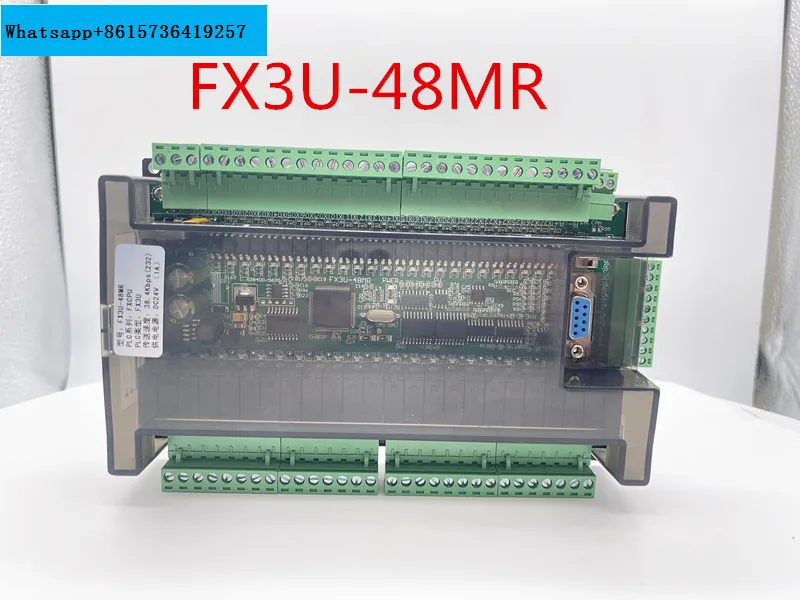 

High speed FX3U-48MR/48MT 24 input 24 output 6 analog input 2 analog output industrial control board with RTU CAN communication