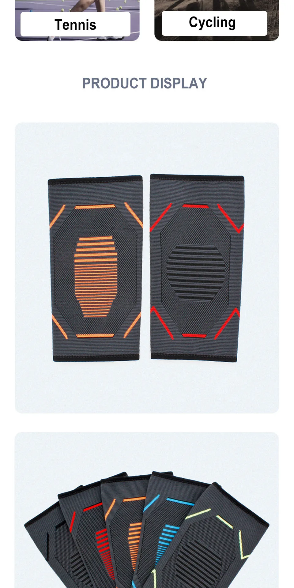 AOLIKES Ellenbogenbandage, Kompressionsmanschette, Armstützhülsen, Unterarm-Schmerzlinderungspads, Hosenträger für Sehnenentzündung, Tennis und Golfer, Ellenbogen – Detail 10
