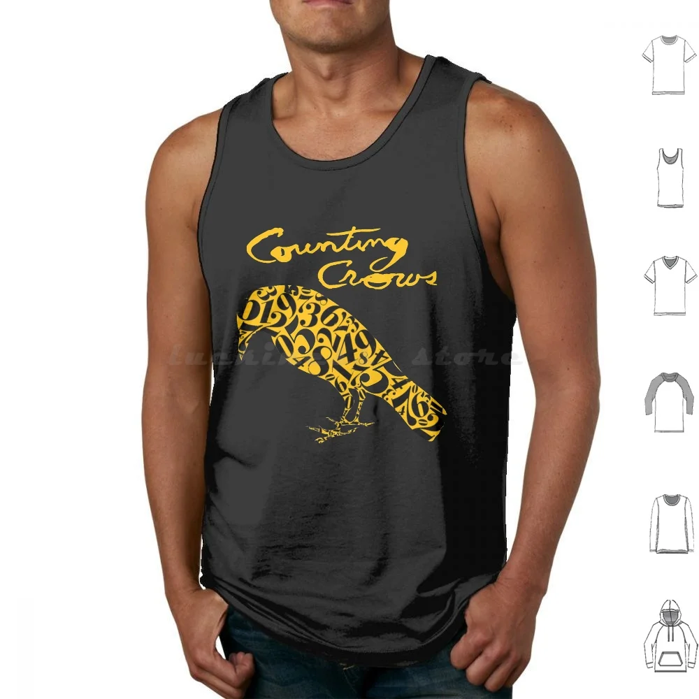 Crows , Maskes Crows , Galaxy Crows Active Tank Tops Print Cotton Crows Round Here The Lyrics Music Anna Begins Counting