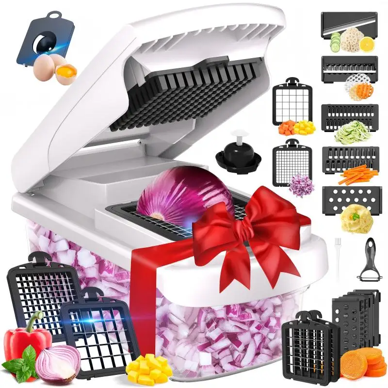 

Vegetable Shredder Multifunctional Household Vegetable Cutter Carrot Onion Dicing Julienne Slicing Tool Fruit Slicer