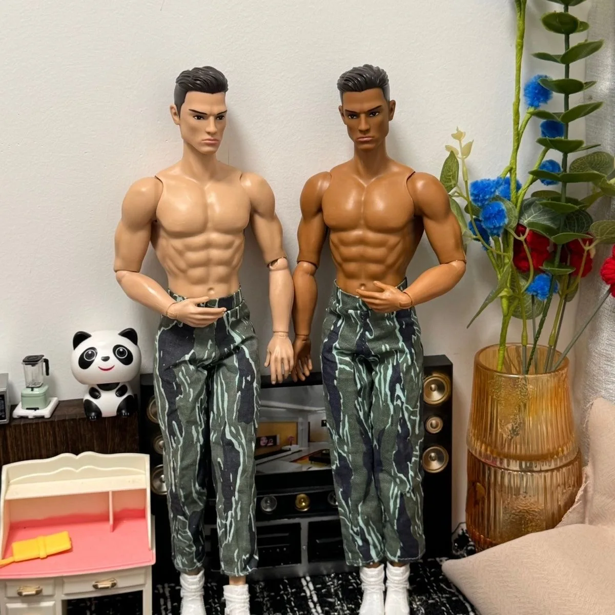 22 المفاصل الجندي عارية دمية 1/6 عمل الشكل الجسم العضلات القوية الذكور بابي صديقها عارضة كين إكسسوارات دمي نموذج الدعائم #6