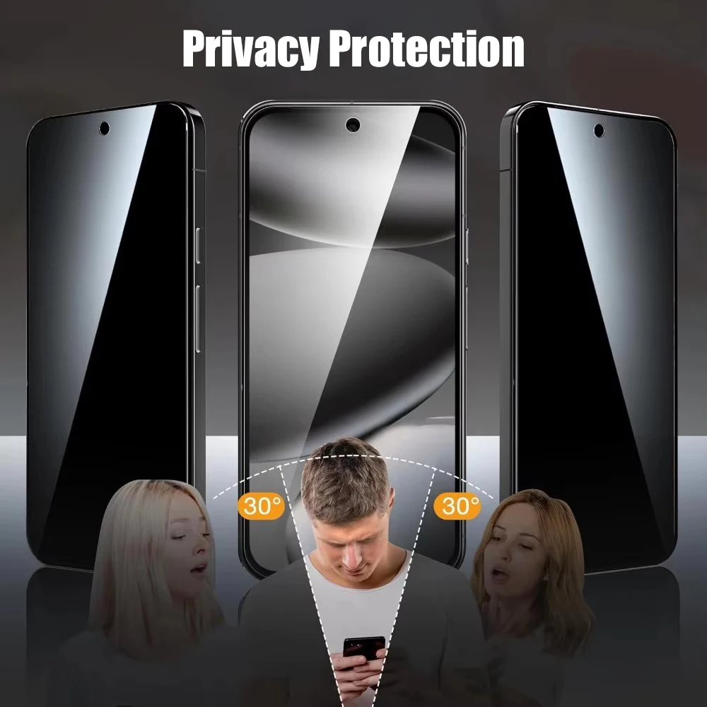 1-6 PCS Anti-Static Ultra Thin Screen Protector For Google Pixel 10 9 Pro XL Privacy Fingerprint  Film  Anti-Peep Tempered Glass