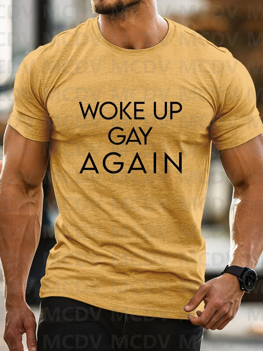 NICE COCK Pride Print T-shirt Summer T Shirt Casual Tops