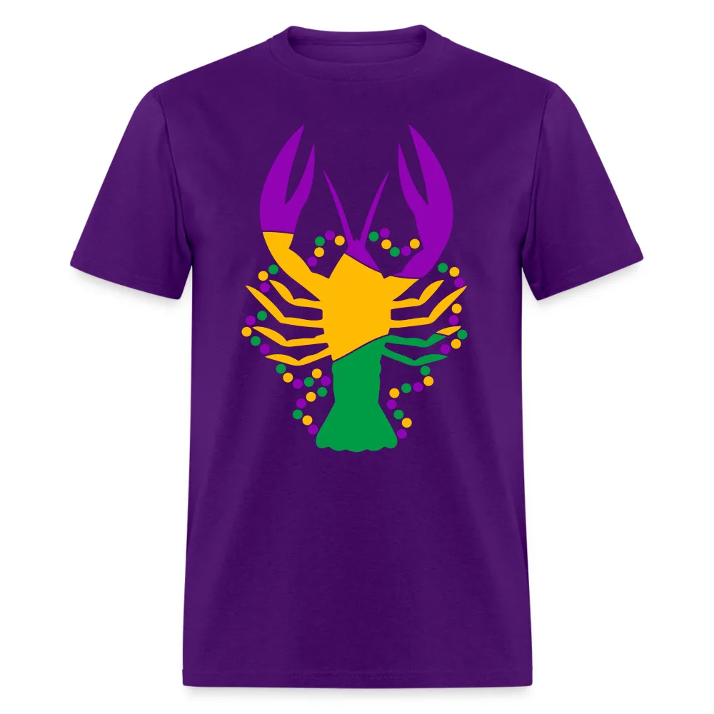 Mardi Gras Crawfish T-Shirt (Mud Bug)High Quality 100%Cotton Short Sleeve