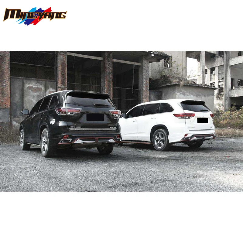 ZAIQU Jiuzhou السيارات عالية الجودة ضبط LX تجميل طقم الجسم مصدات السيارة 2015 + لهايلاندر بوديكيت #4