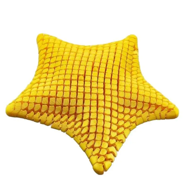 3D Printed Articulated Starfish Fidget Toy Portable Flexible Stress Relief Toy for Office Workers Students