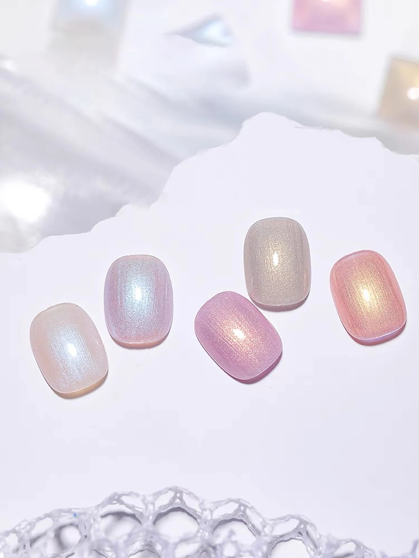 Mianel Fantasy Aurora Gel Nagellak, Ijs Heldere Best Verkopende Kleur, Japanse Stijl, Vereisen UV-Nagellamp Om Te Drogen, Nail Art Design