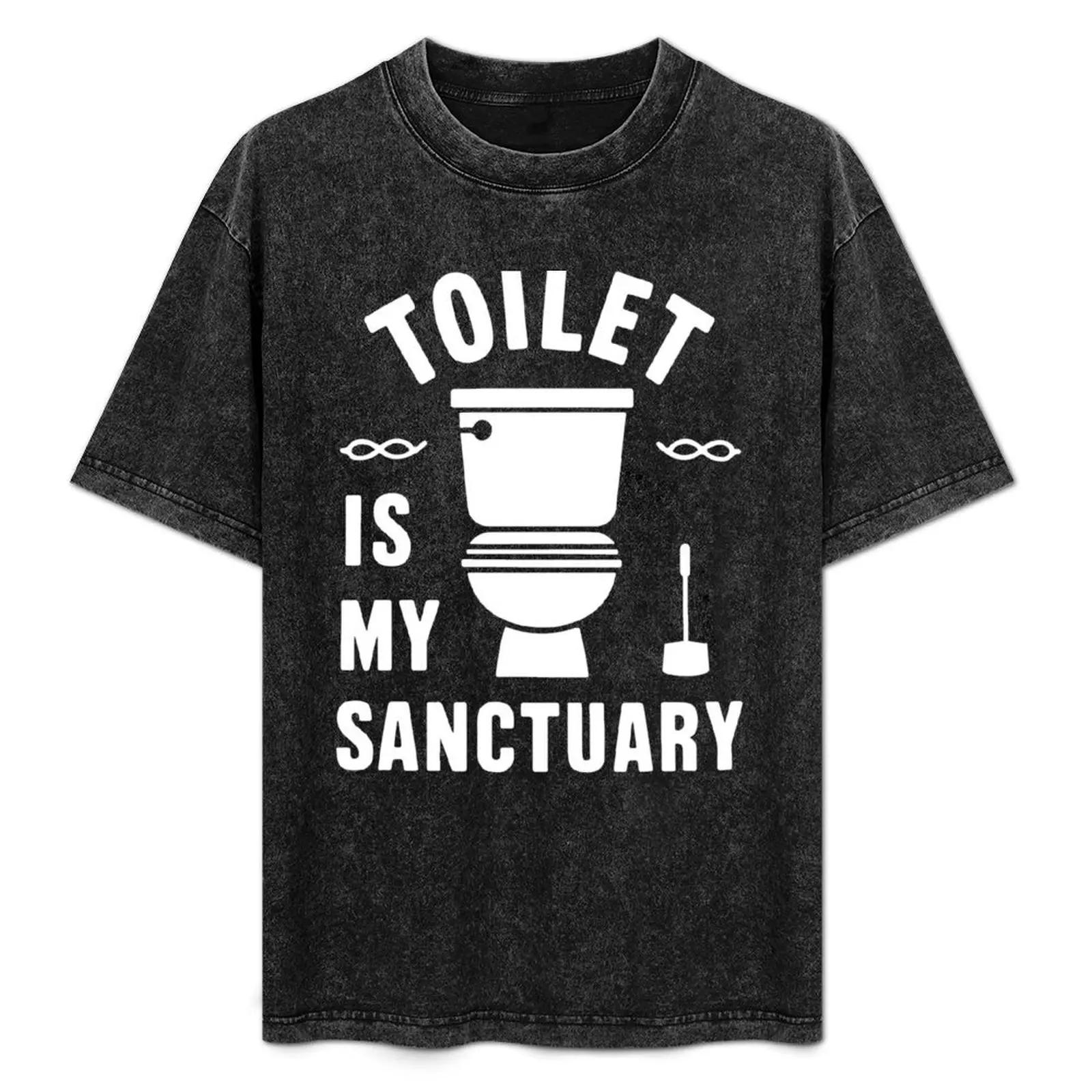 

Toilet Is My Sanctuary - Funny Marriage T-Shirt sweat custom t shirt oversized t shirts for men