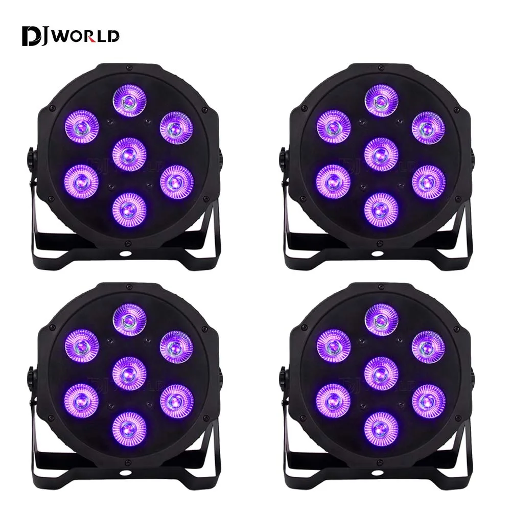 

4PCS 7x12W 4IN1 Par Light DMX512 Control RGBW LED KTV Bar Party DJ Stage Effect Light Professional Projector Disco Party Light