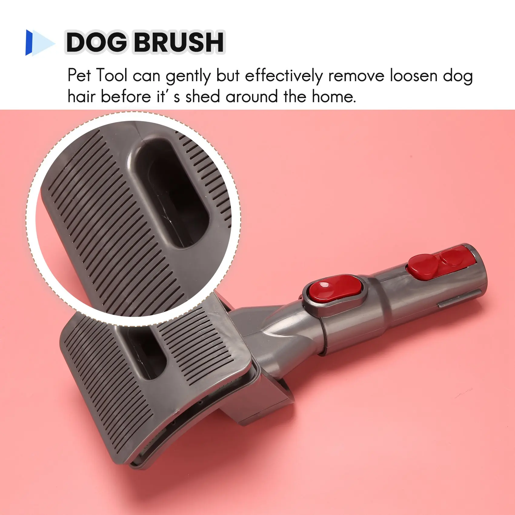 Groom Tool Dog Pet Attachment Brush for Dyson V6 V7 V8 V10 V11 DC24 DC25 DC35 DC41 DC62 DC65 Vacuum Cleaner